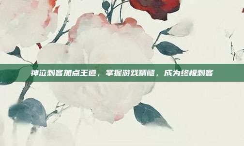 神泣刺客加点王道，掌握游戏精髓，成为终极刺客