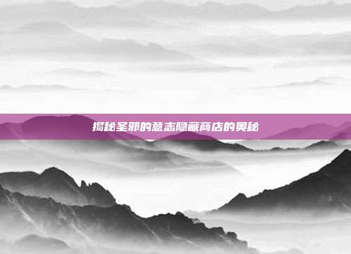 揭秘圣邪的意志隐藏商店的奥秘