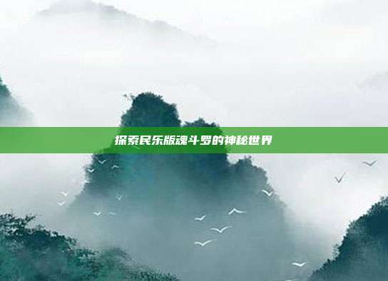 探索民乐版魂斗罗的神秘世界