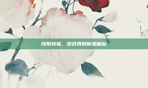纯阳扶摇,游戏界的新星崛起
