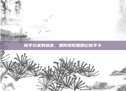 新手玩家的福音,如何领取鹿鼎记新手卡