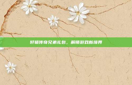 轩辕传奇兄弟礼包,解锁游戏新境界