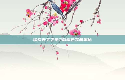 探索无主之地2的橙色装备奥秘
