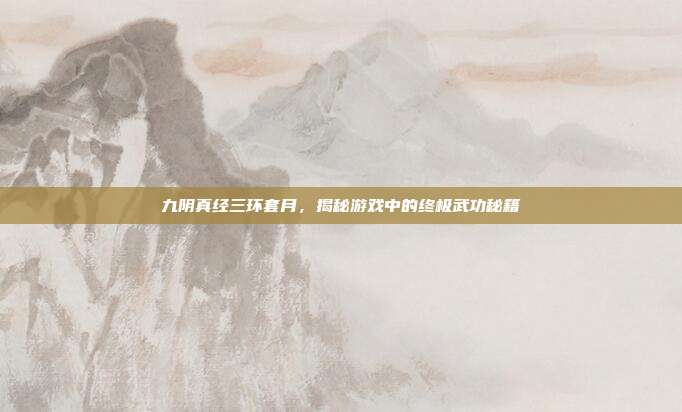 九阴真经三环套月,揭秘游戏中的终极武功秘籍