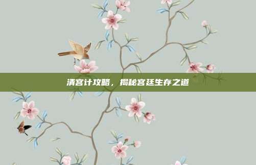 清宫计攻略,揭秘宫廷生存之道