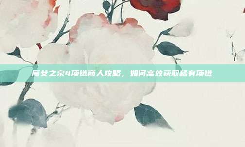 魔女之泉4项链商人攻略,如何高效获取稀有项链