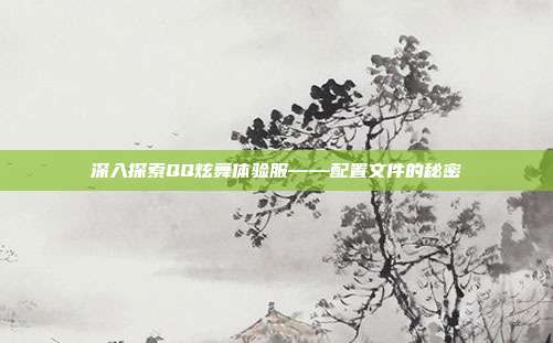 深入探索QQ炫舞体验服——配置文件的秘密