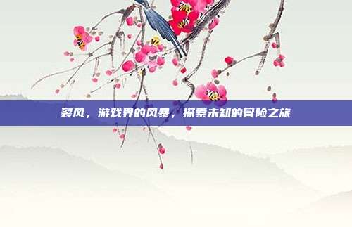 裂风,游戏界的风暴,探索未知的冒险之旅