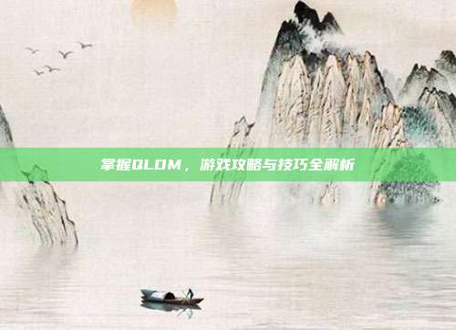 掌握QLDM,游戏攻略与技巧全解析
