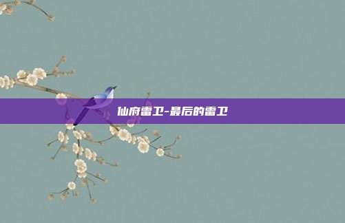 仙府雷卫-最后的雷卫