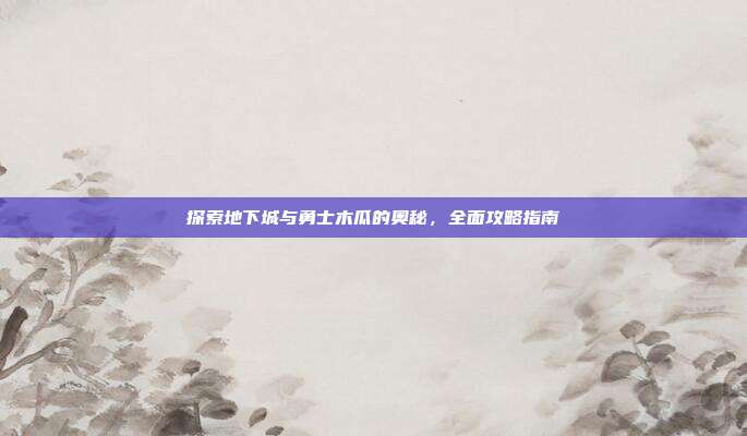 探索地下城与勇士木瓜的奥秘,全面攻略指南