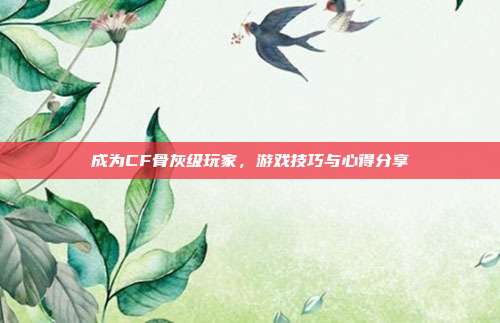 成为CF骨灰级玩家,游戏技巧与心得分享