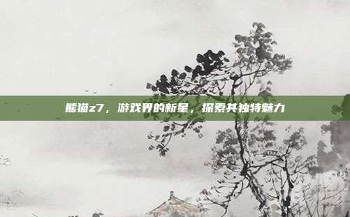 熊猫z7，游戏界的新星，探索其独特魅力