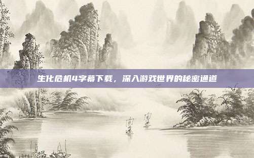 生化危机4字幕下载,深入游戏世界的秘密通道