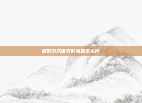 探索游戏世界的潦草艺术片
