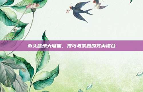 街头篮球大联盟,技巧与策略的完美结合