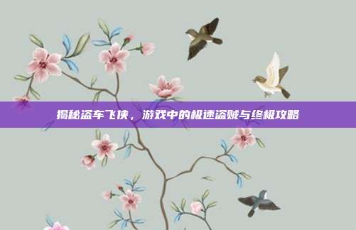 揭秘盗车飞侠,游戏中的极速盗贼与终极攻略