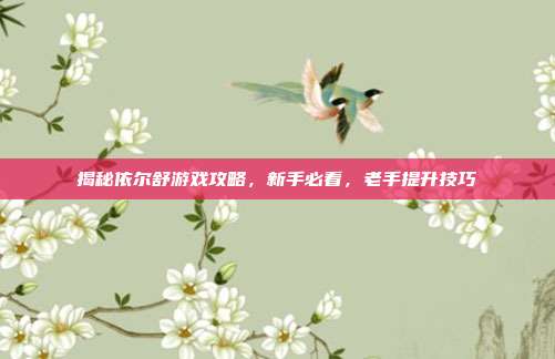 揭秘依尔舒游戏攻略,新手必看,老手提升技巧