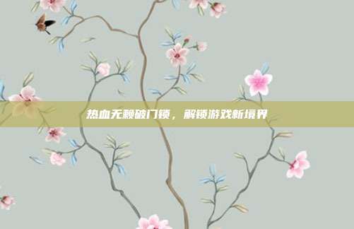 热血无赖破门锁,解锁游戏新境界