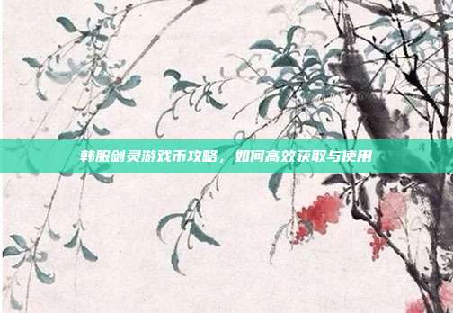 韩服剑灵游戏币攻略,如何高效获取与使用