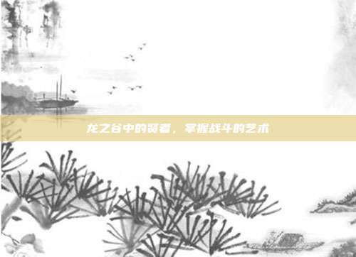 龙之谷中的贤者，掌握战斗的艺术