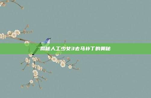 揭秘人工少女3去马补丁的奥秘