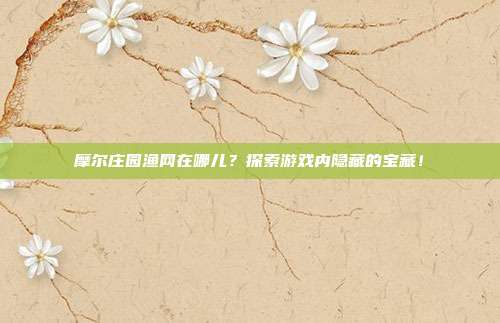 摩尔庄园渔网在哪儿？探索游戏内隐藏的宝藏！