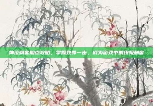 神泣刺客加点攻略,掌握致命一击,成为游戏中的终极刺客