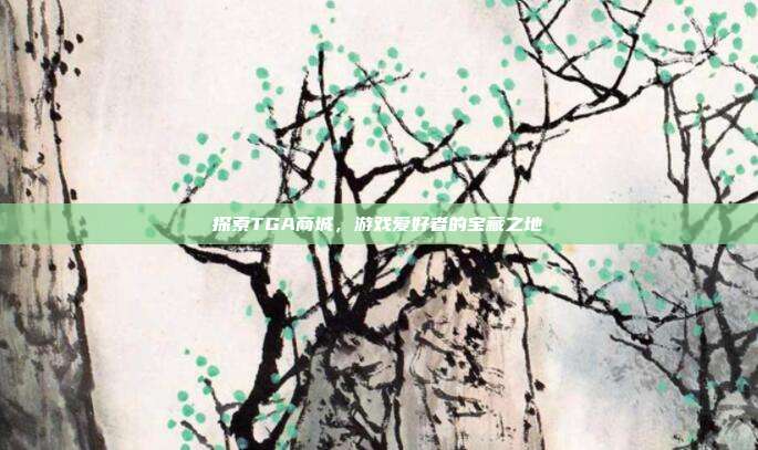 探索TGA商城，游戏爱好者的宝藏之地