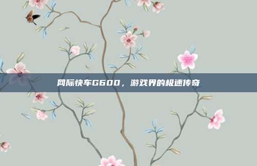 网际快车G600，游戏界的极速传奇
