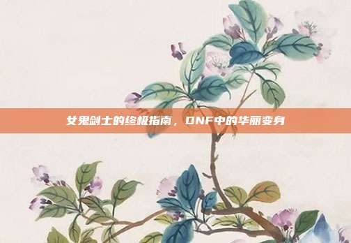 女鬼剑士的终极指南,DNF中的华丽变身