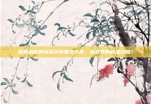 梅西给你俩窝窝获传播类大奖,游戏界的新星闪耀!