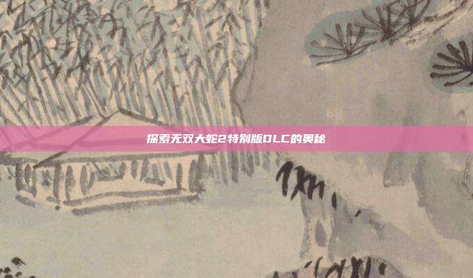 探索无双大蛇2特别版DLC的奥秘
