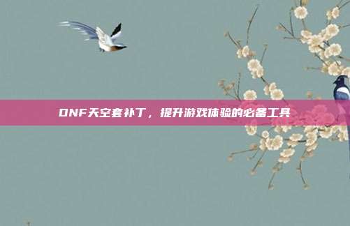 DNF天空套补丁，提升游戏体验的必备工具