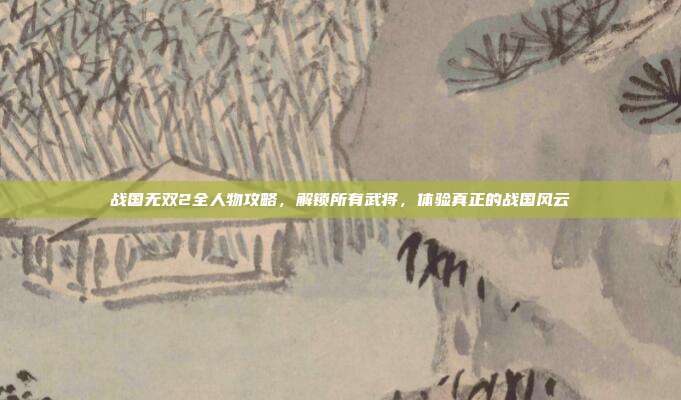 战国无双2全人物攻略，解锁所有武将，体验真正的战国风云
