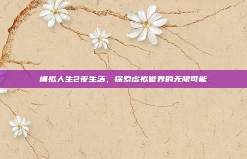 模拟人生2夜生活,探索虚拟世界的无限可能