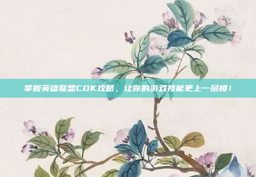 掌握英雄联盟CDK攻略，让你的游戏技能更上一层楼！