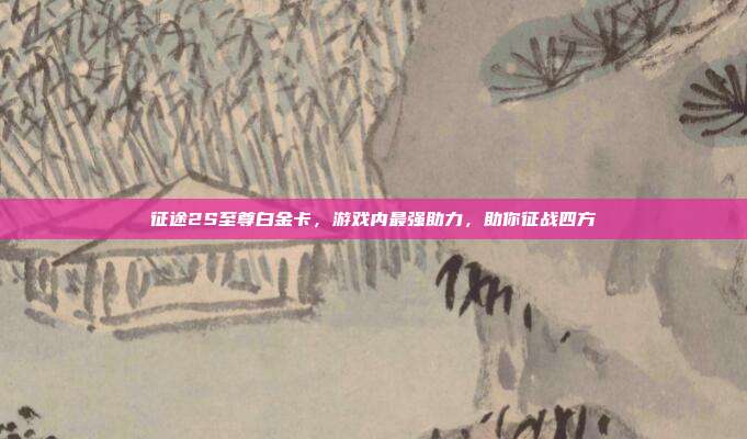 征途2S至尊白金卡，游戏内最强助力，助你征战四方