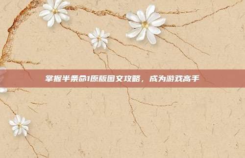 掌握半条命1原版图文攻略，成为游戏高手