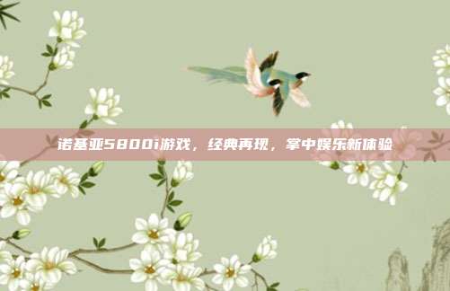 诺基亚5800i游戏,经典再现,掌中娱乐新体验