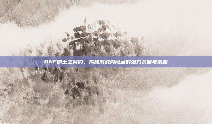 DNF霸王之契约,揭秘游戏内隐藏的强力装备与策略
