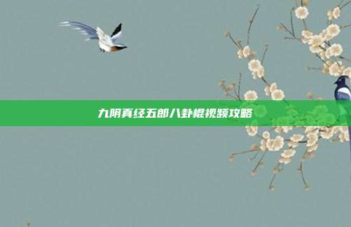 九阴真经五郎八卦棍视频攻略