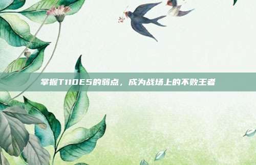 掌握T110E5的弱点,成为战场上的不败王者