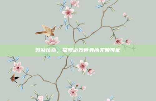 遨游传奇,探索游戏世界的无限可能
