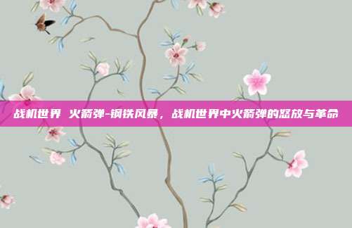 战机世界 火箭弹-钢铁风暴，战机世界中火箭弹的怒放与革命