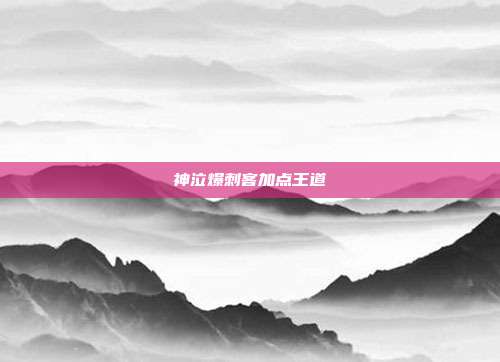 神泣爆刺客加点王道