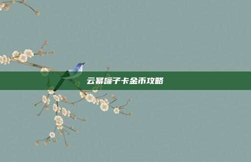 云幂罐子卡金币攻略