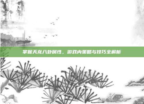 掌握天龙八卦属性，游戏内策略与技巧全解析