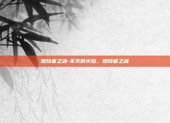 燃烧者之魂-不灭的火焰，燃烧者之魂