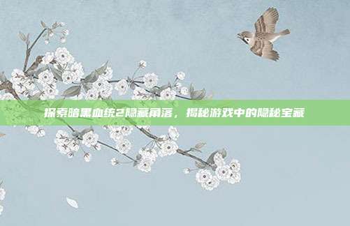 探索暗黑血统2隐藏角落，揭秘游戏中的隐秘宝藏